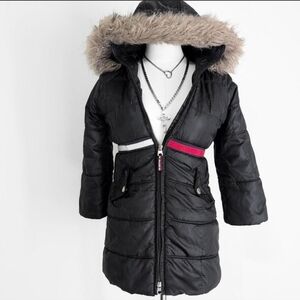 Tommy Hilfiger puffer coat with faux fur trim